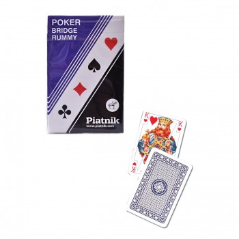 Piatnik Poker-Bridge-Rummy kortos 1 vnt. (raudonos arba mėlynos)